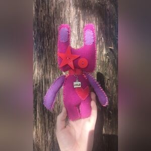 Handcrafted Pink Bunny Plush
